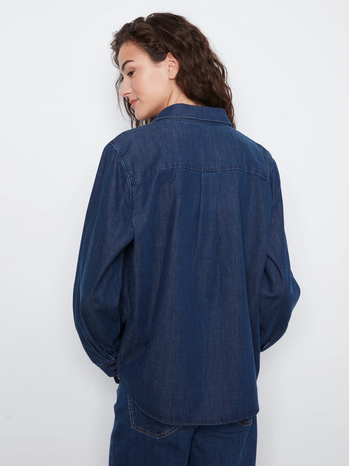 Tencel Shirt With Chest Pocket