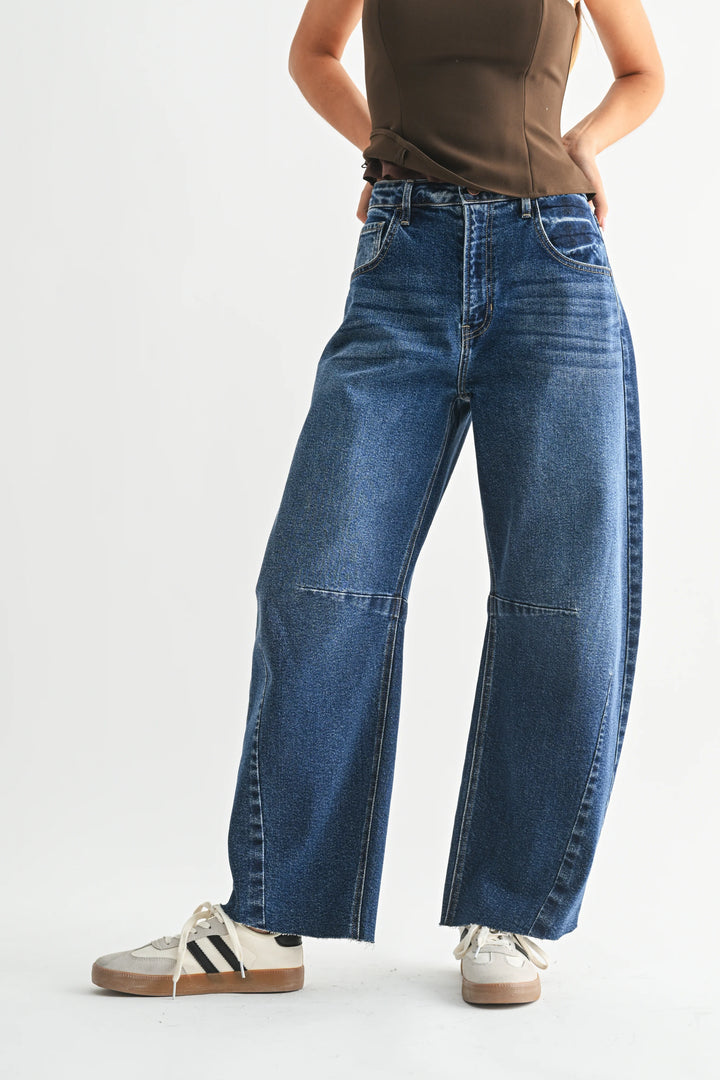 The Seamed Barrel Jean