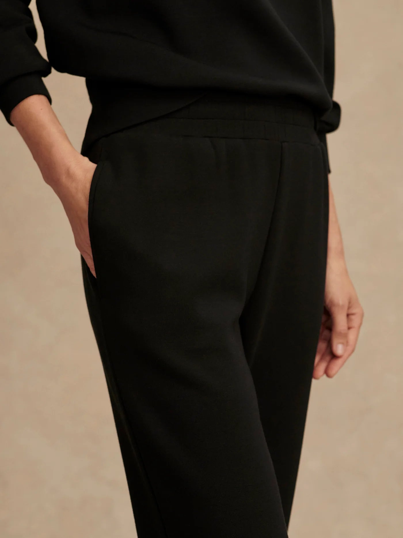 The Slim Cuff Pant 25" in Black
