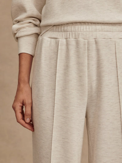 The Wide Leg Pant 30 in Ivory Marl