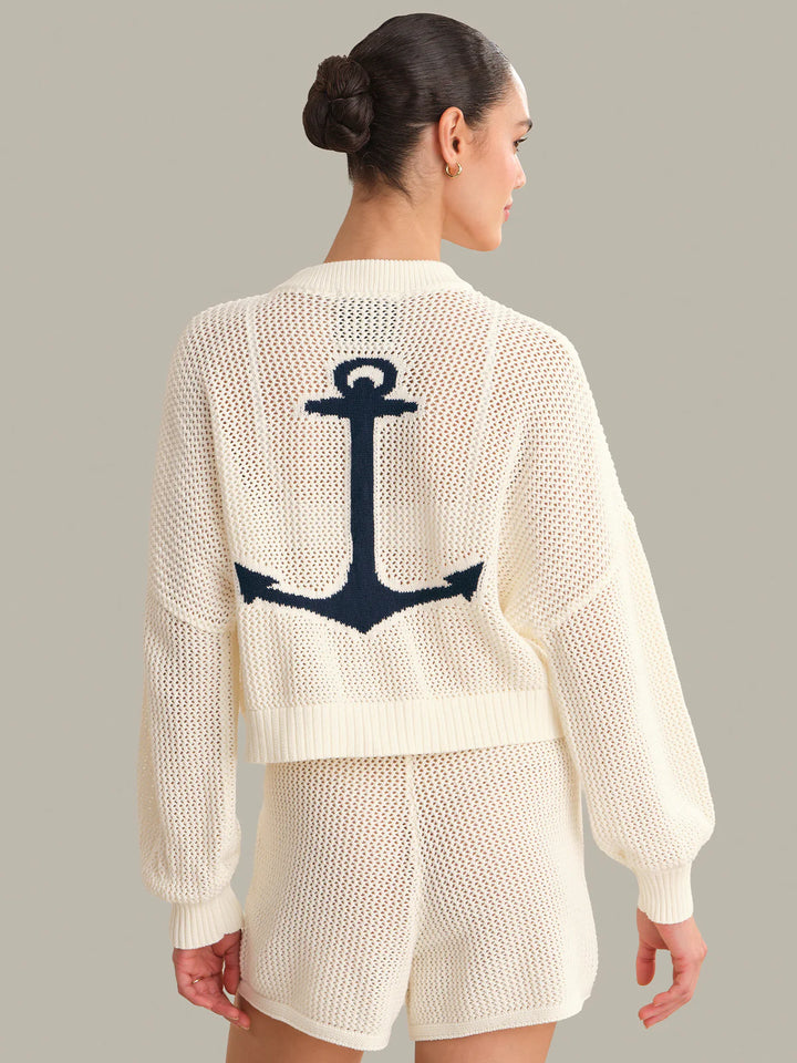 Tide Mesh Nautical Cardigan