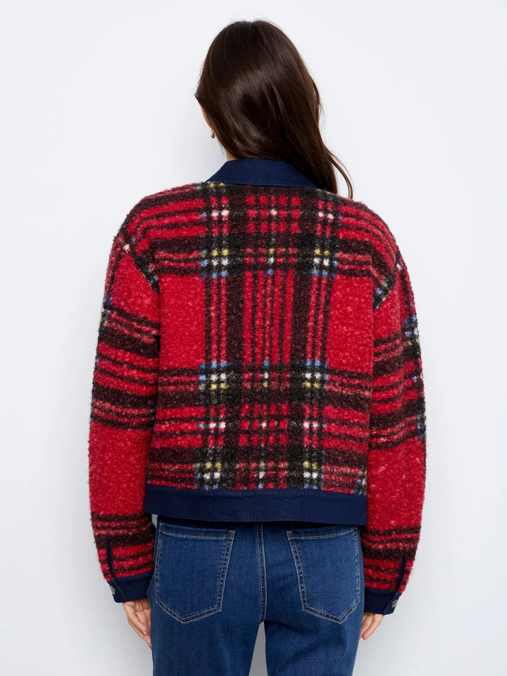 Tweed Denim Contrast Jacket