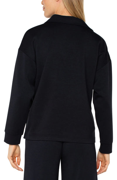 V-neck Popover w/Collar