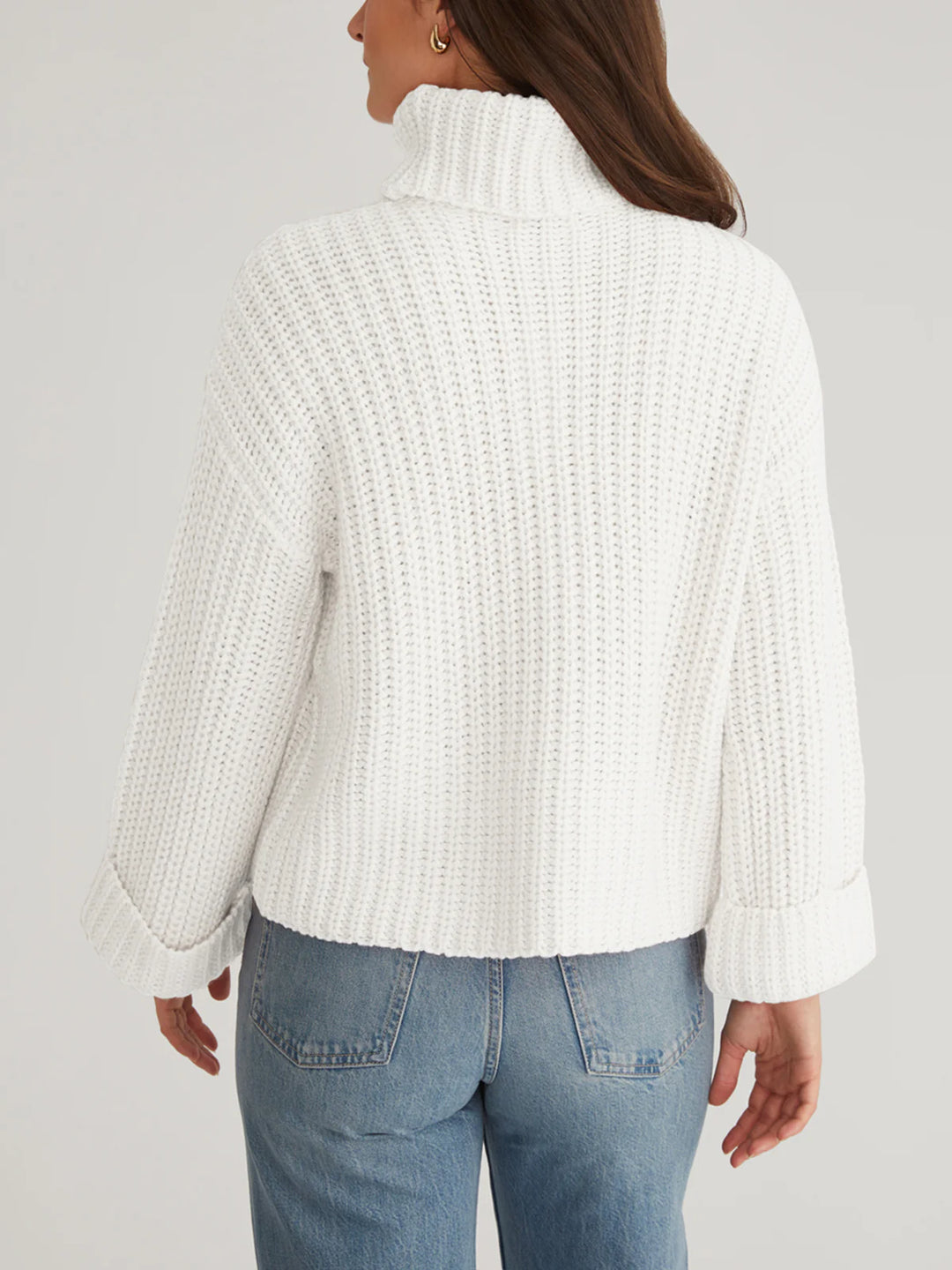 Vida Chunky Turtleneck Shaker Pullover