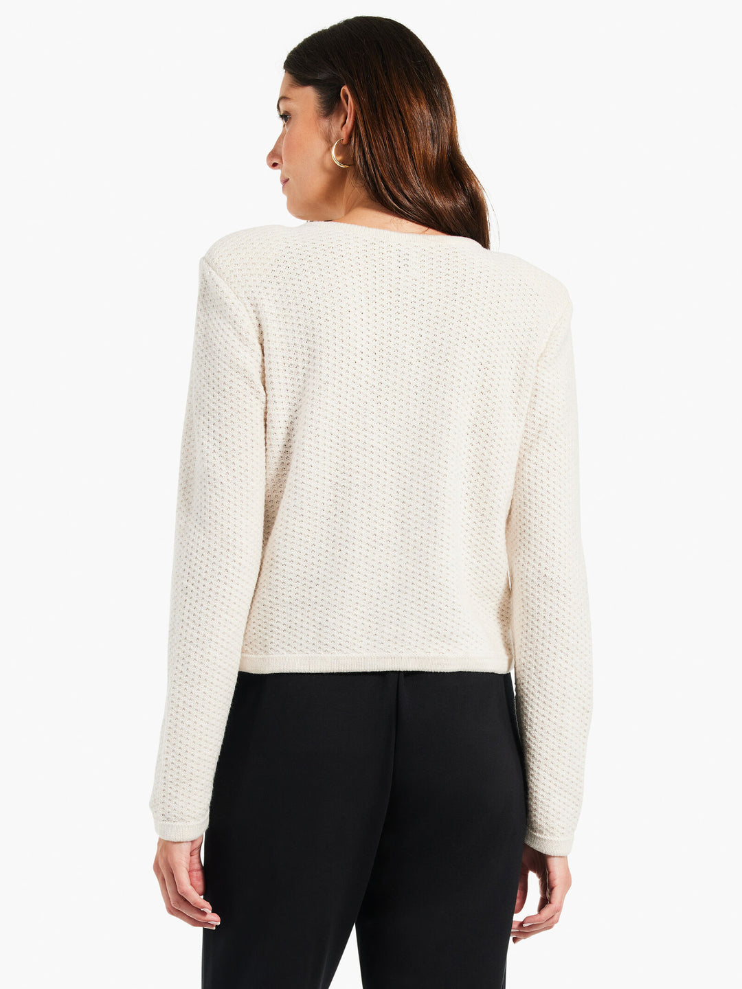 GILDED TEXTURE SWEATER JACKET