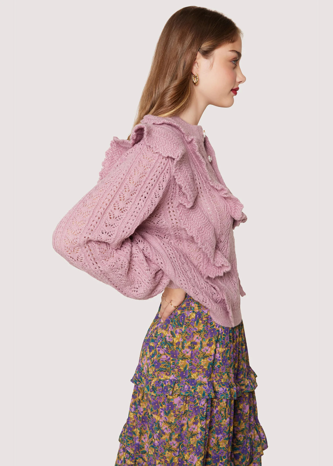 Maddy Ruffle Polo Top