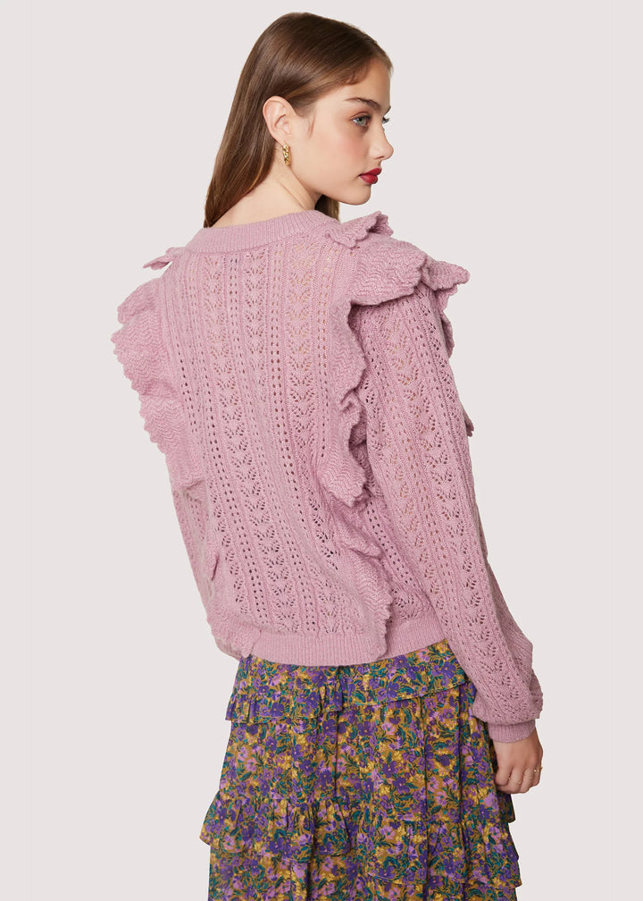 Maddy Ruffle Polo Top