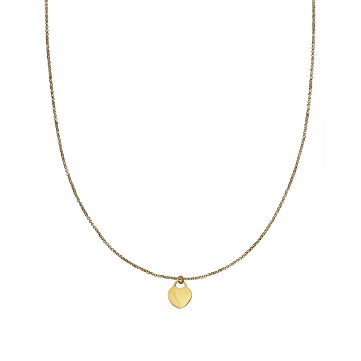 Waterproof Simple Gold Heart Necklace