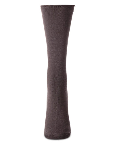 Natural Blend Bamboo Roll Top Crew Sock