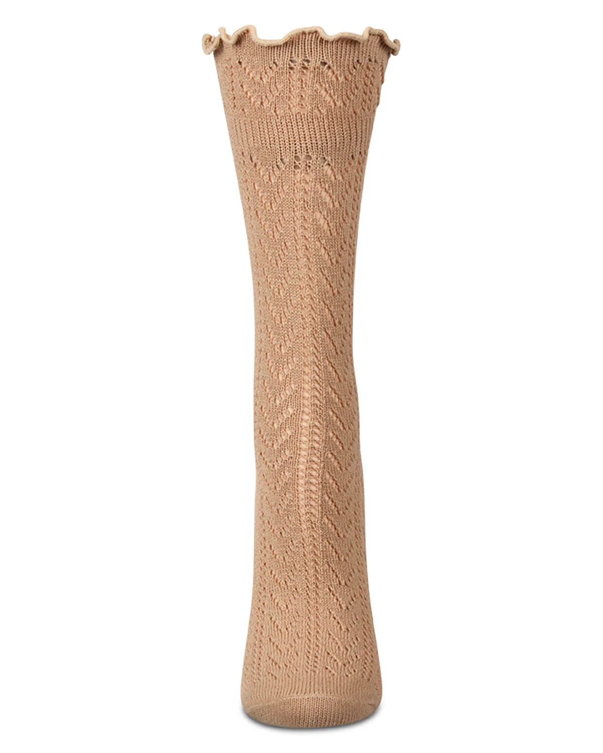 Women's Ruffle Pointelle Crew Socks