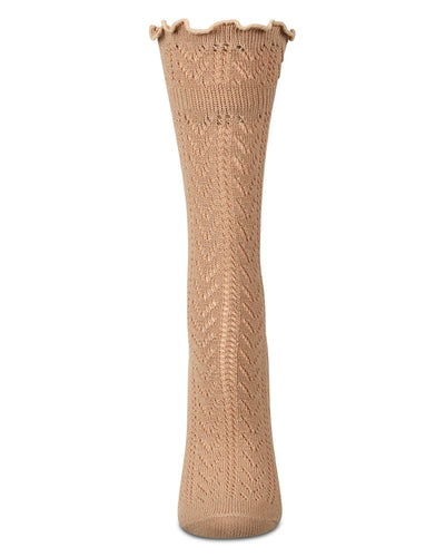 Women's Ruffle Pointelle Crew Socks