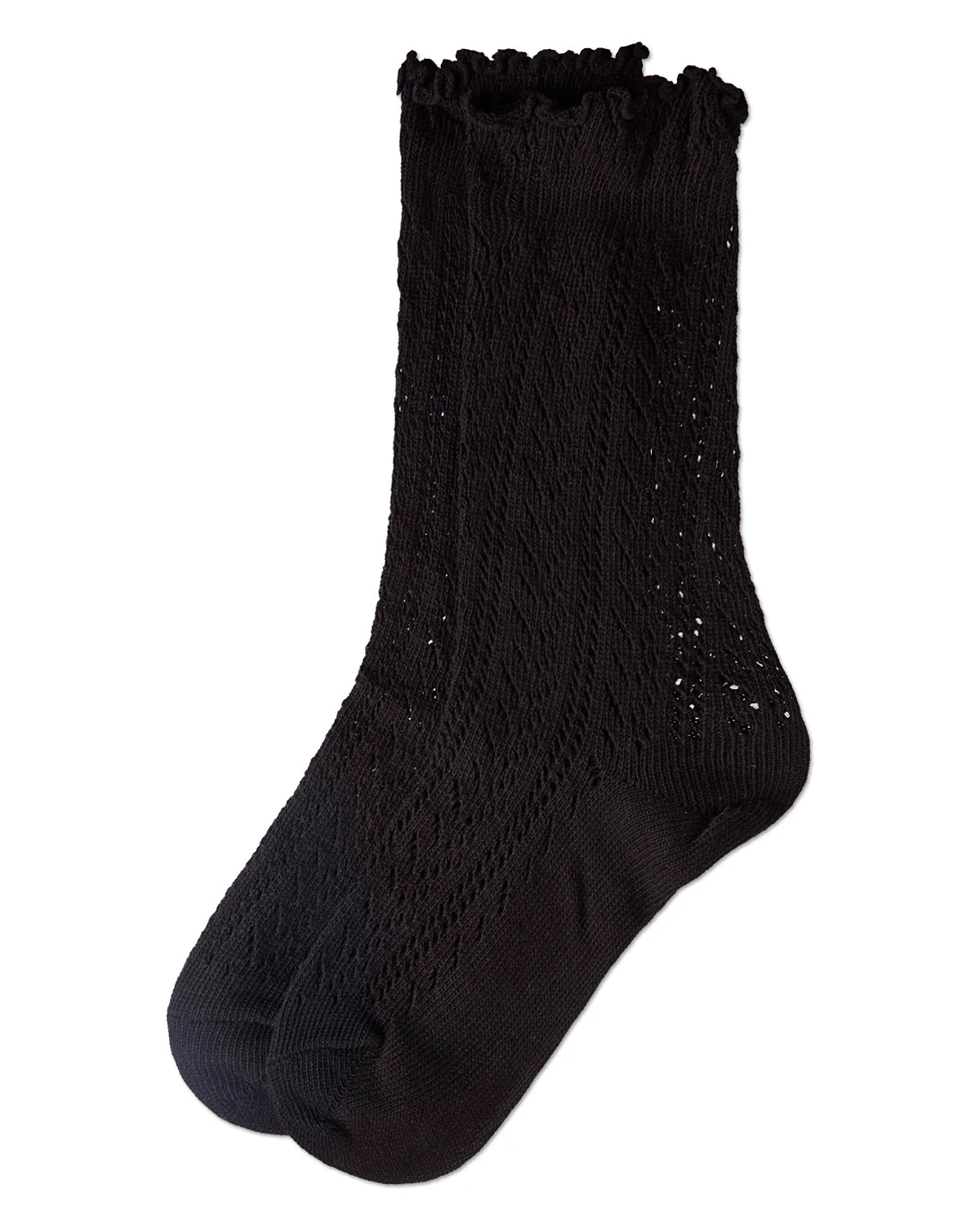 Women's Ruffle Pointelle Crew Socks