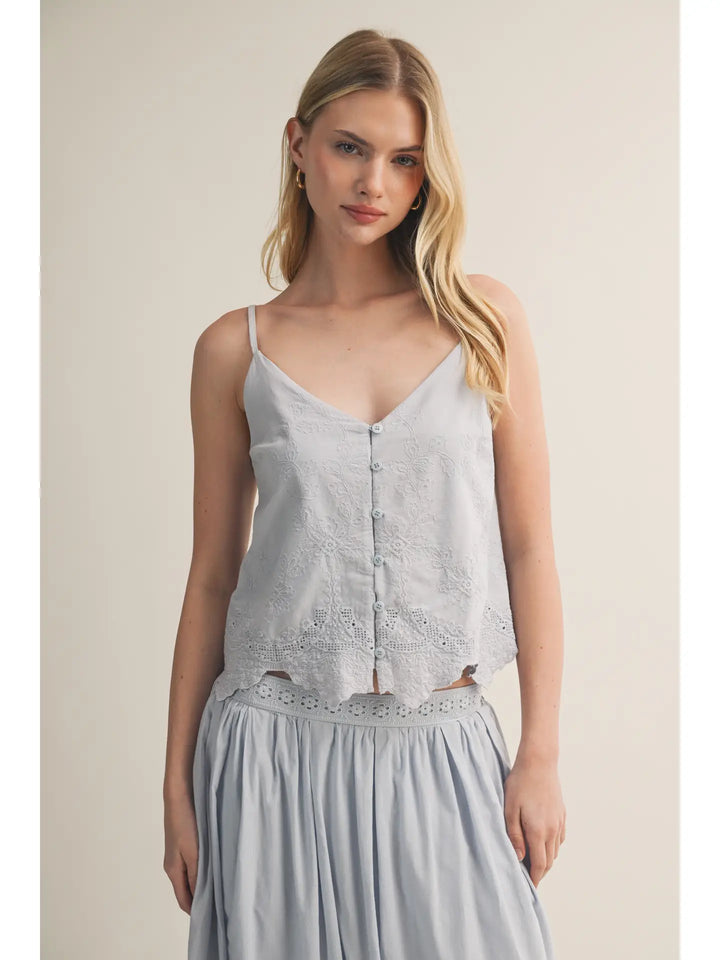 Scallop Hem Cami Top