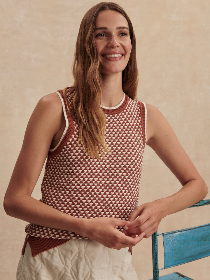 jenson stitch knit tank - maple