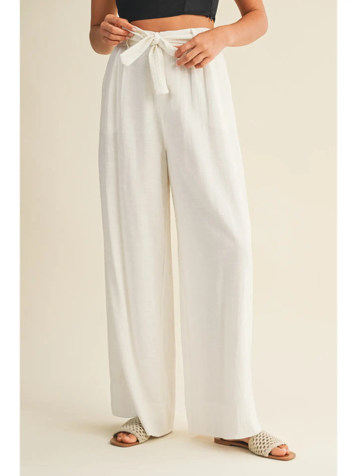 Lace Trimmed Trousers