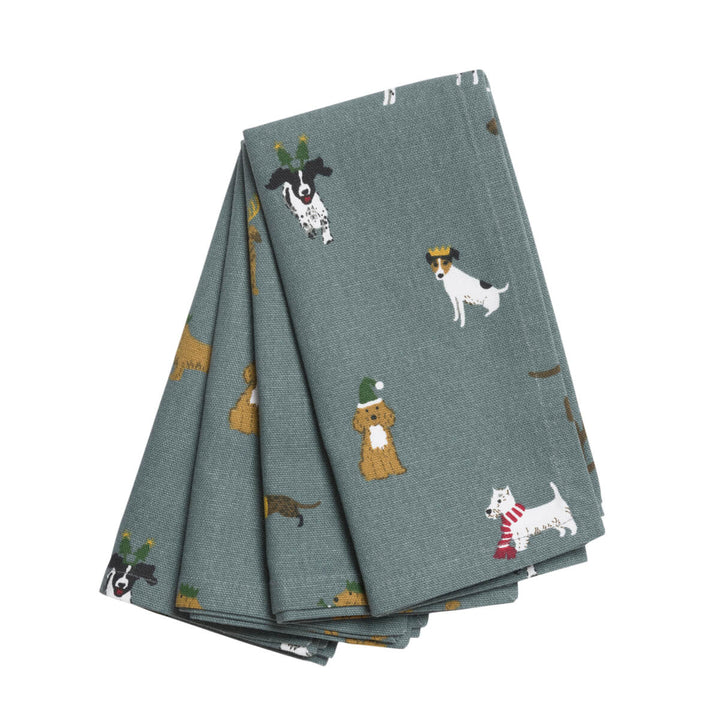 Christmas Dogs Napkins (Set of 4)