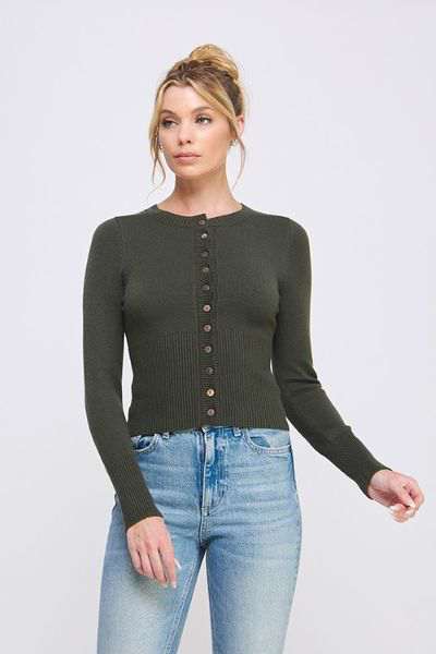 Forest fitted knit cardigan