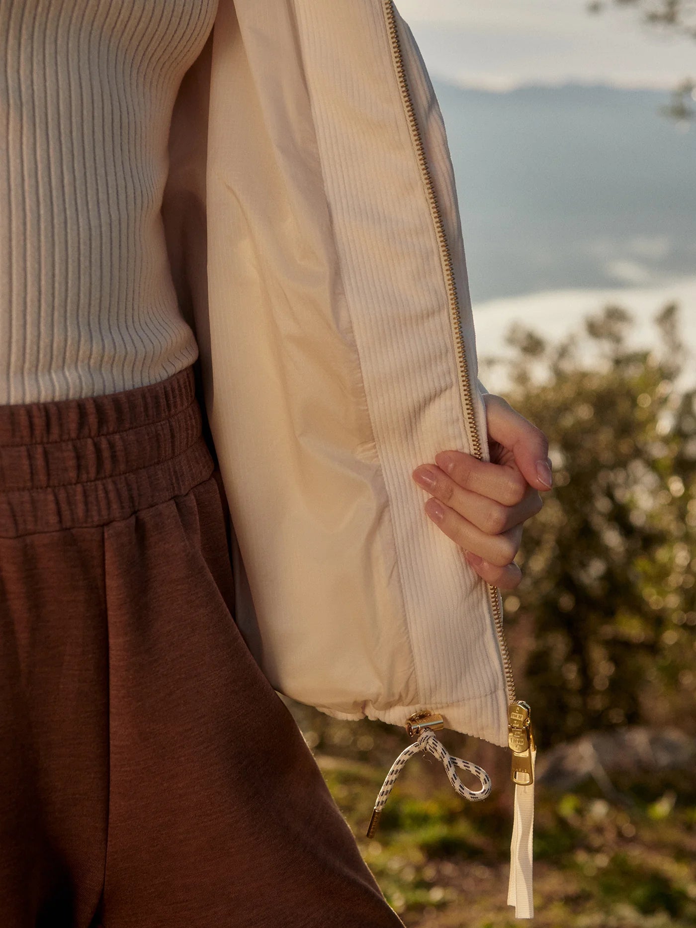 brackley cord puffer jacket