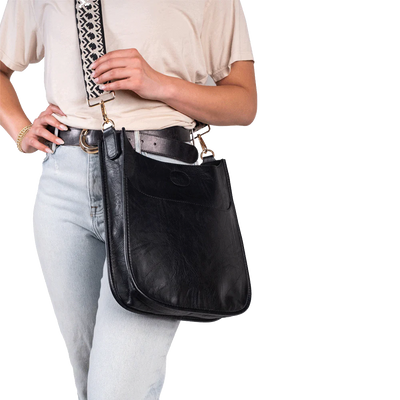 Classic Vegan Leather Messenger