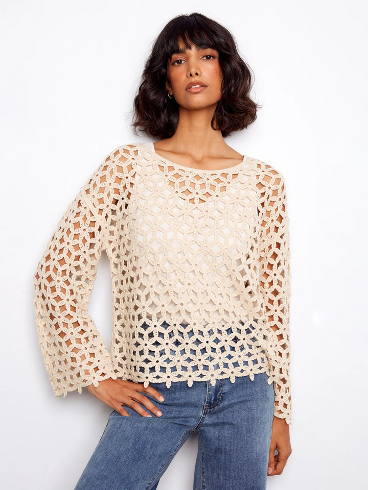 Crochet Flower Blouse