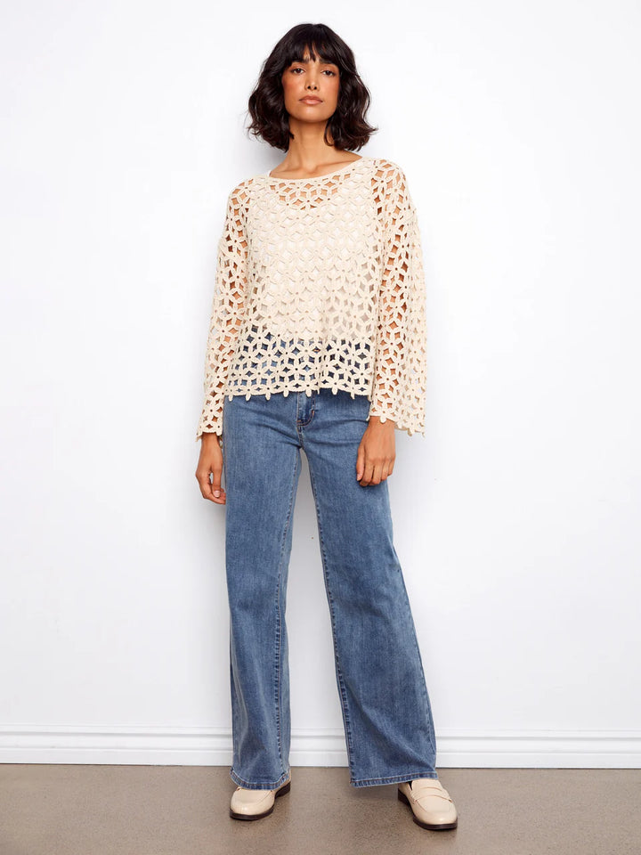 Crochet Flower Blouse