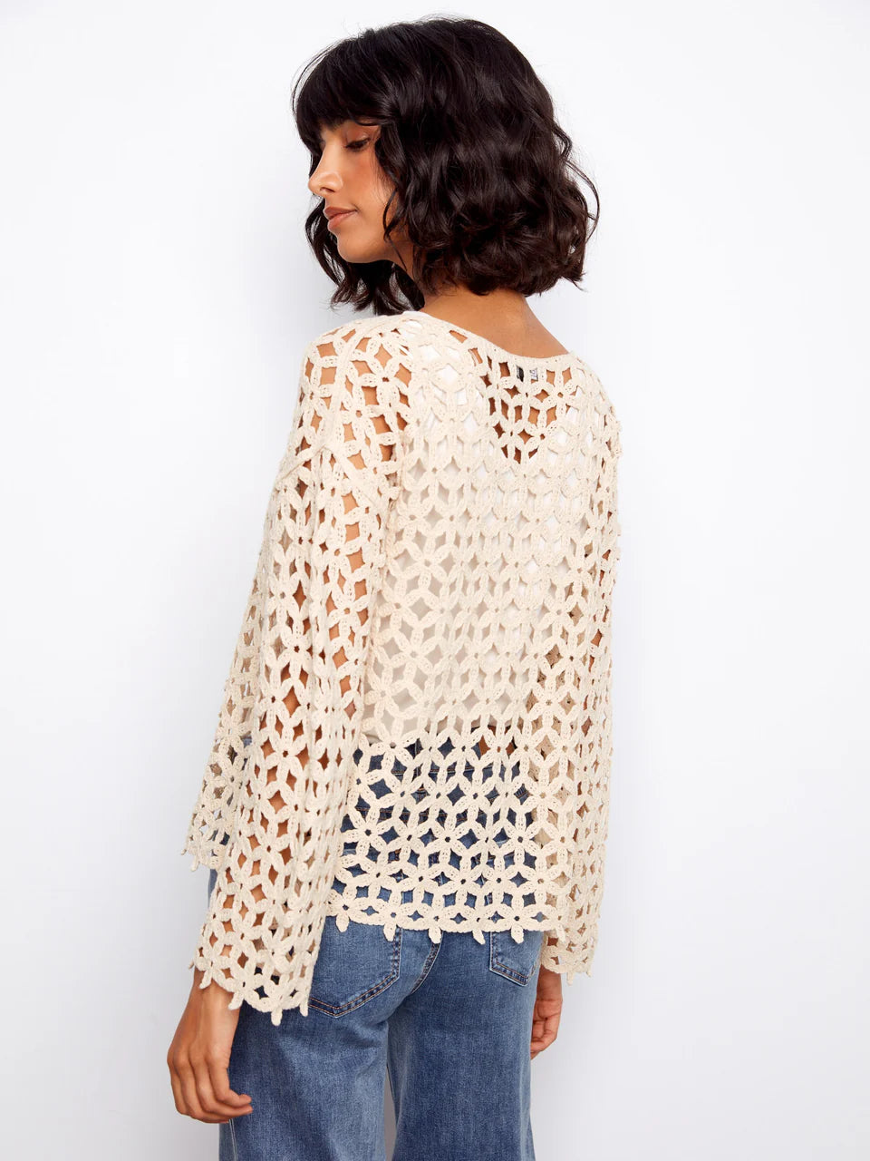 Crochet Flower Blouse