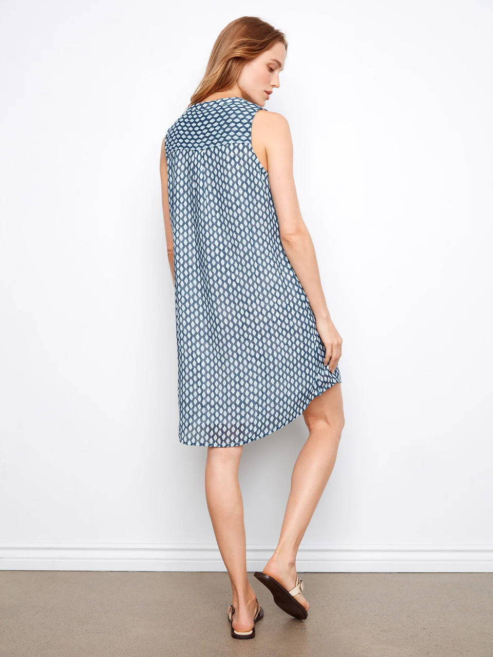 Henley tank mini dress
