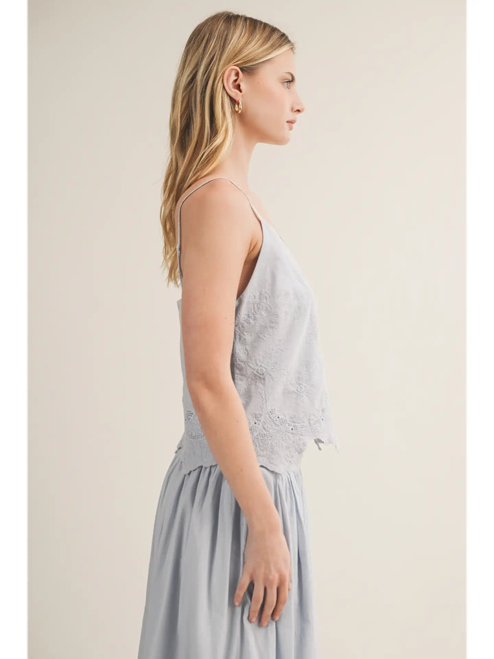Scallop Hem Cami Top