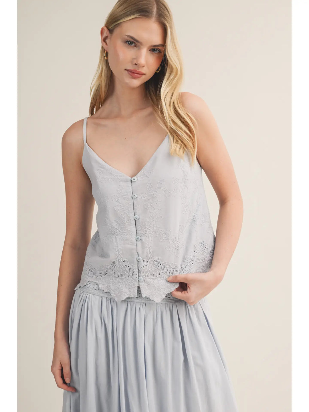 Scallop Hem Cami Top