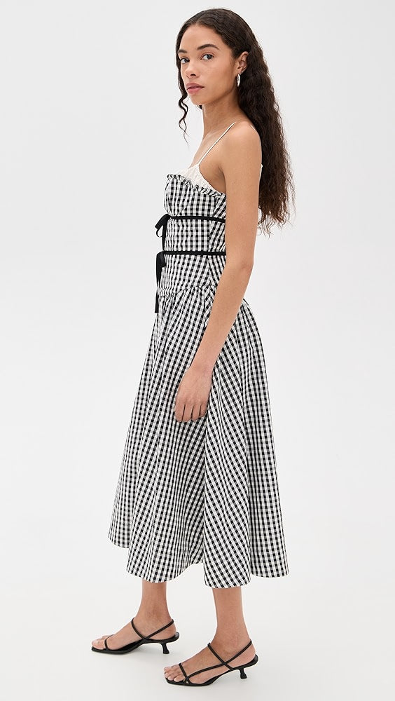 Georgia Gingham Midi Dress