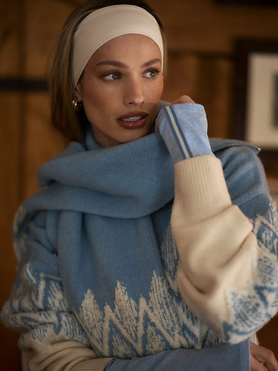 hedda fairisle half zip