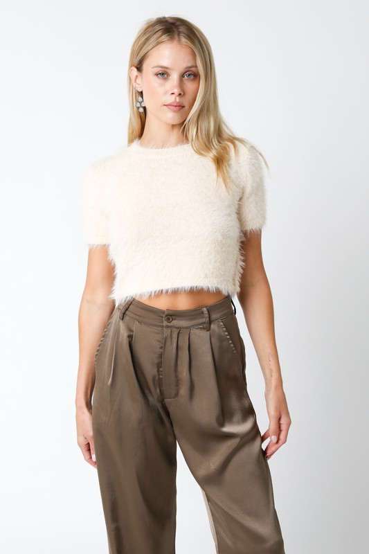 Fuzzy It Up Sweater Top
