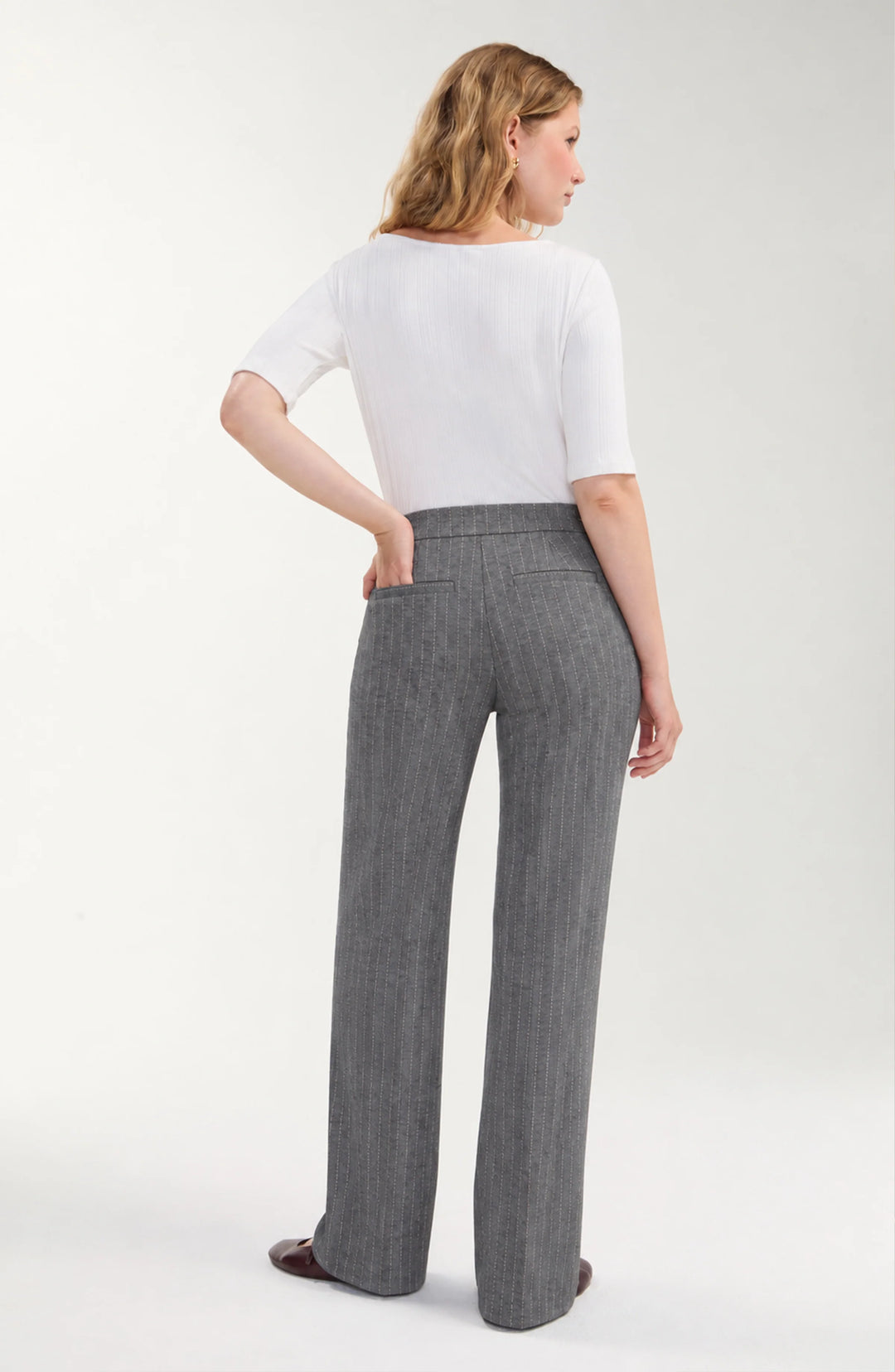 Pull-on Wide Leg Trouser