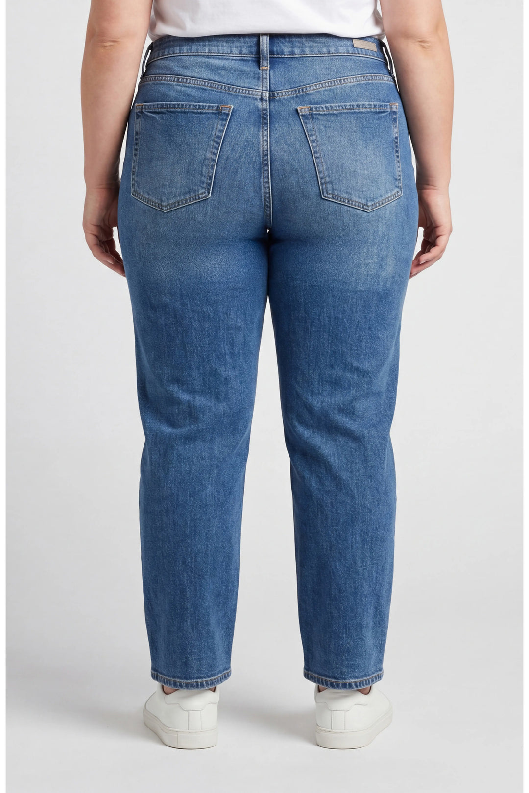 maisie hr vintage straight 28" inseam in nomad blue