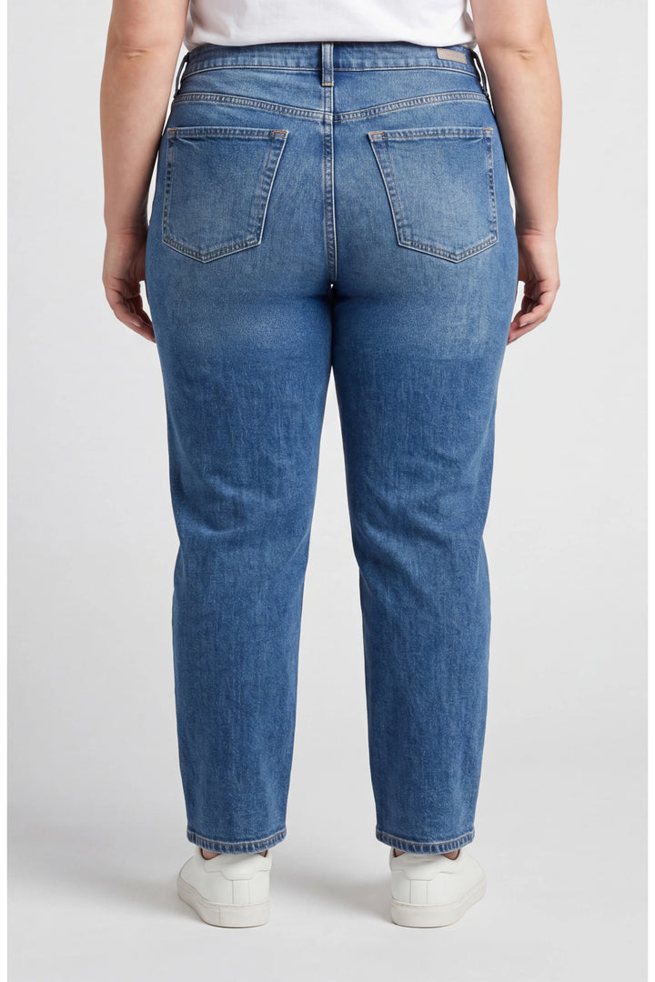 maisie hr vintage straight 28" inseam in nomad blue