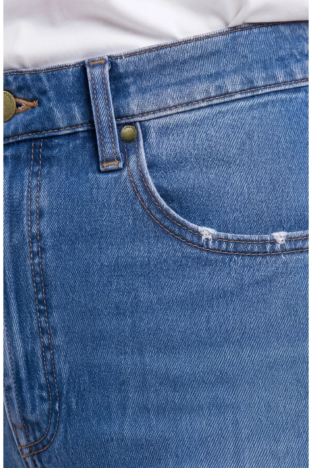 maisie hr vintage straight 28" inseam in nomad blue