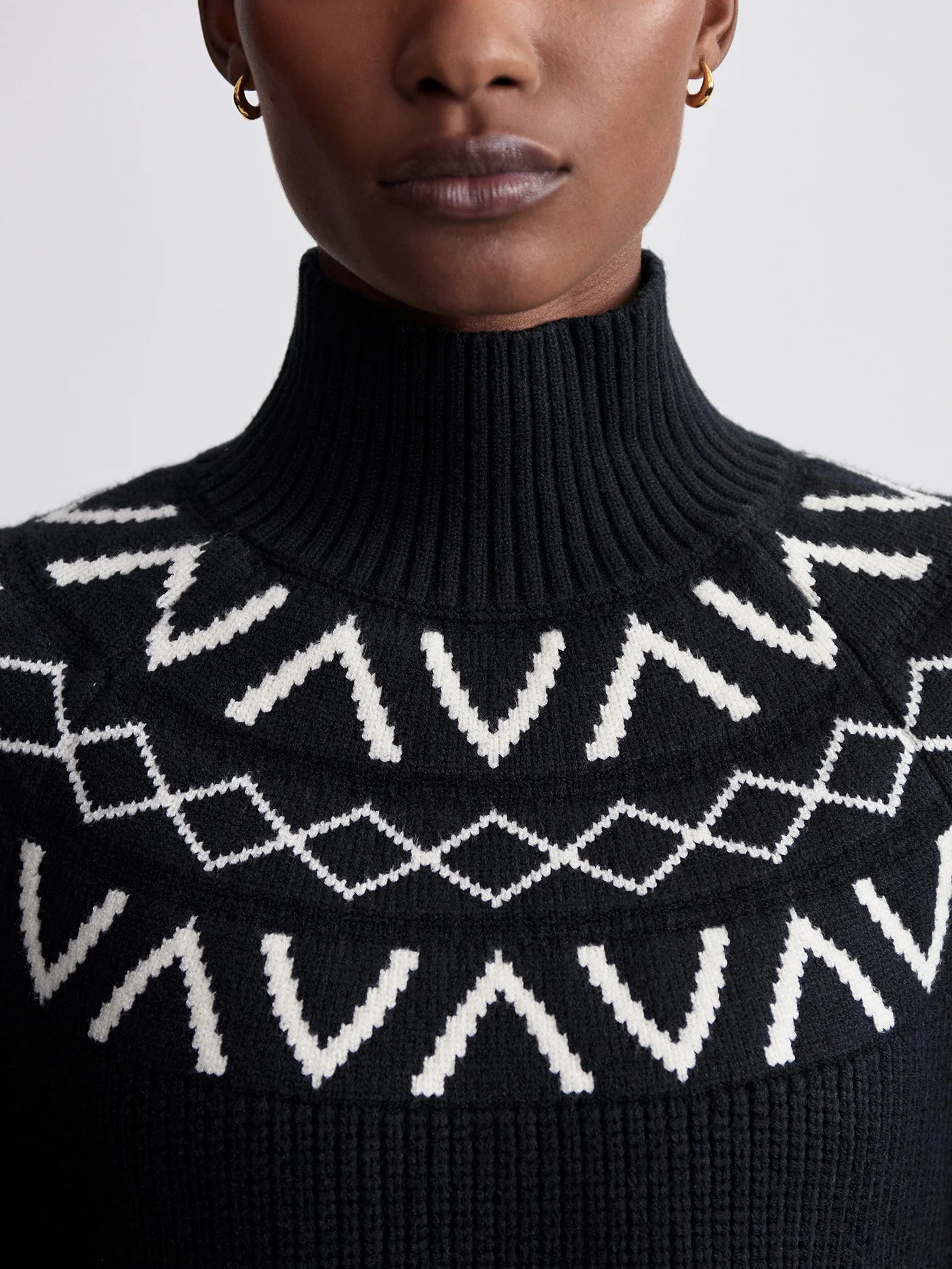 marcie fairisle yoke knit