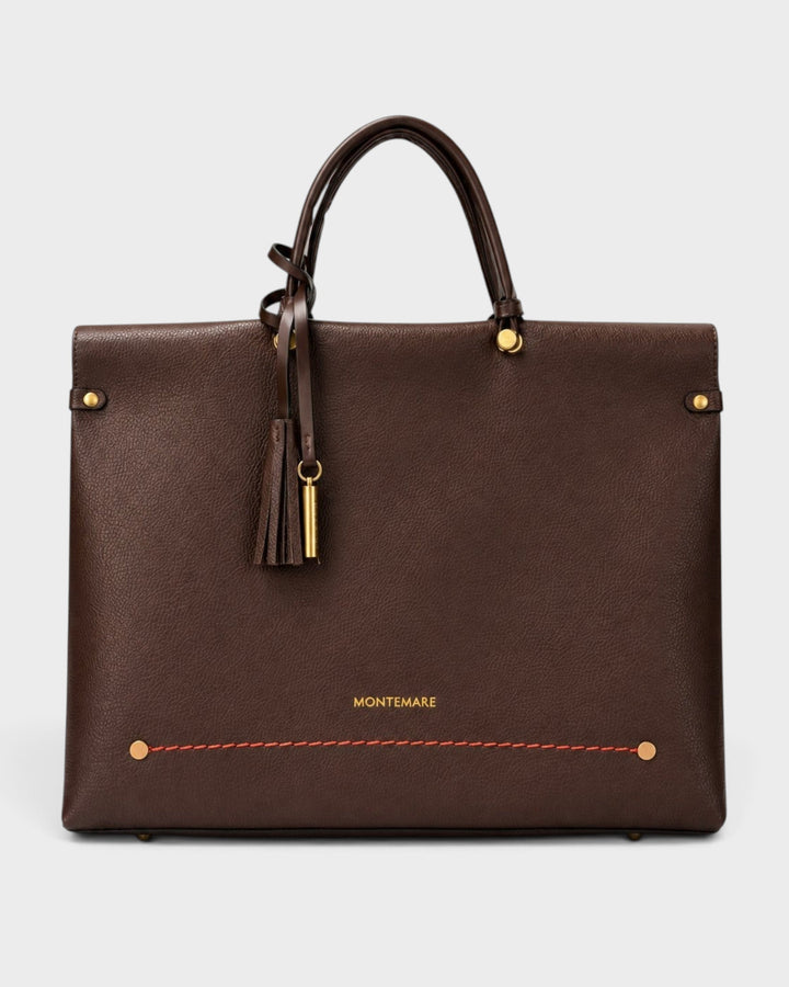 Montemaré Vienna Small Carry-On Tote in Brown