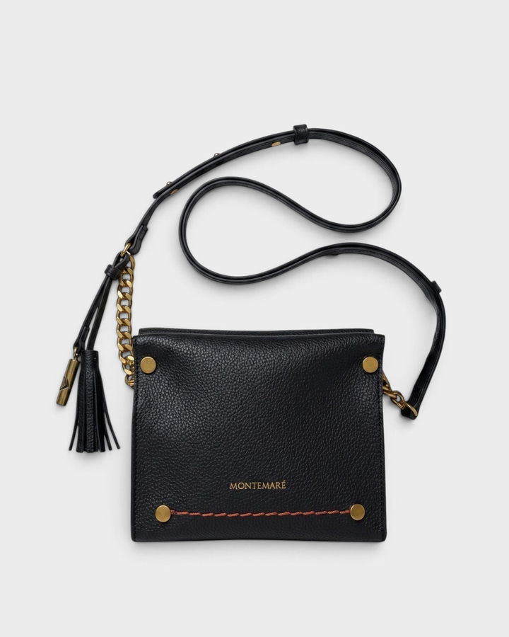 Montemaré Vienna Mini Crossbody in Black