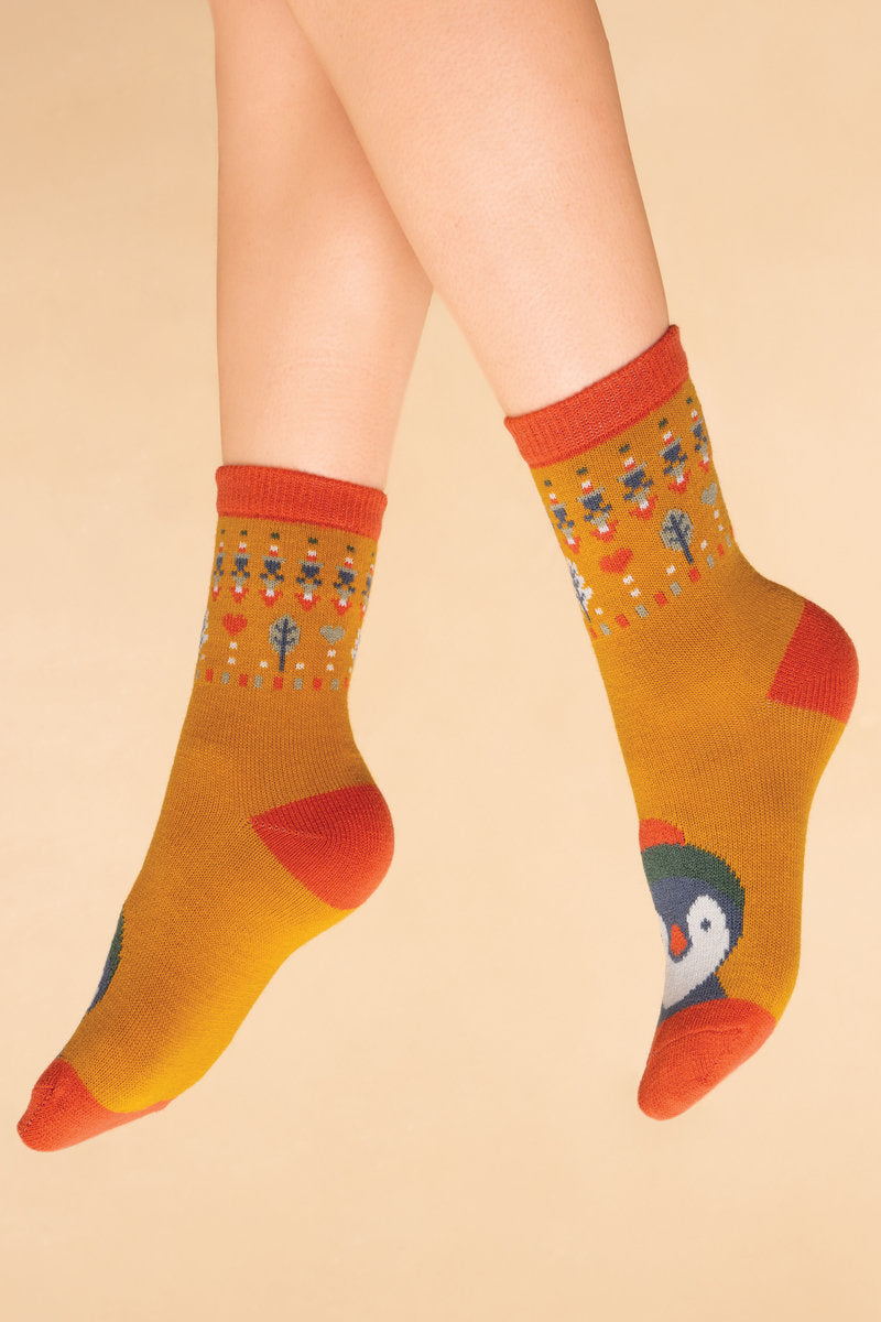 Penguin Knitted Socks