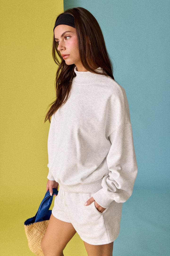 Mock Neck + Short Set