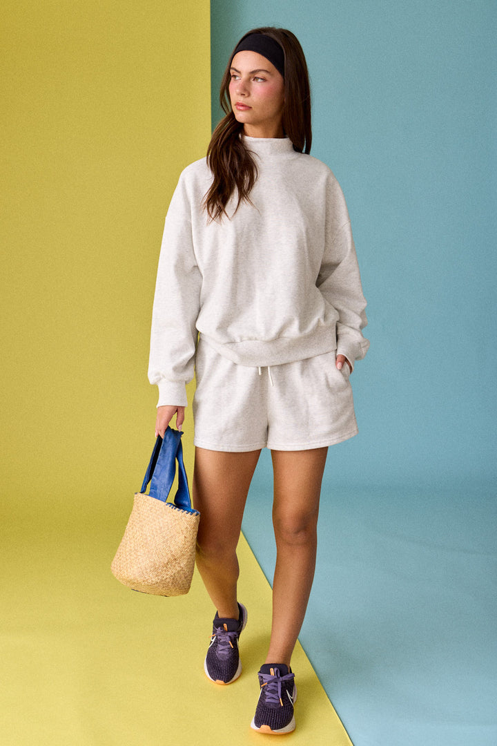 Mock Neck + Short Set