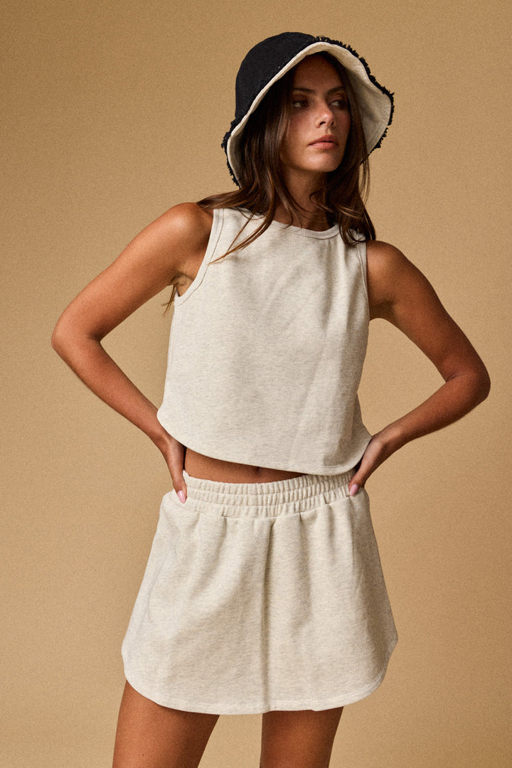 Skort Tank Sweat Set