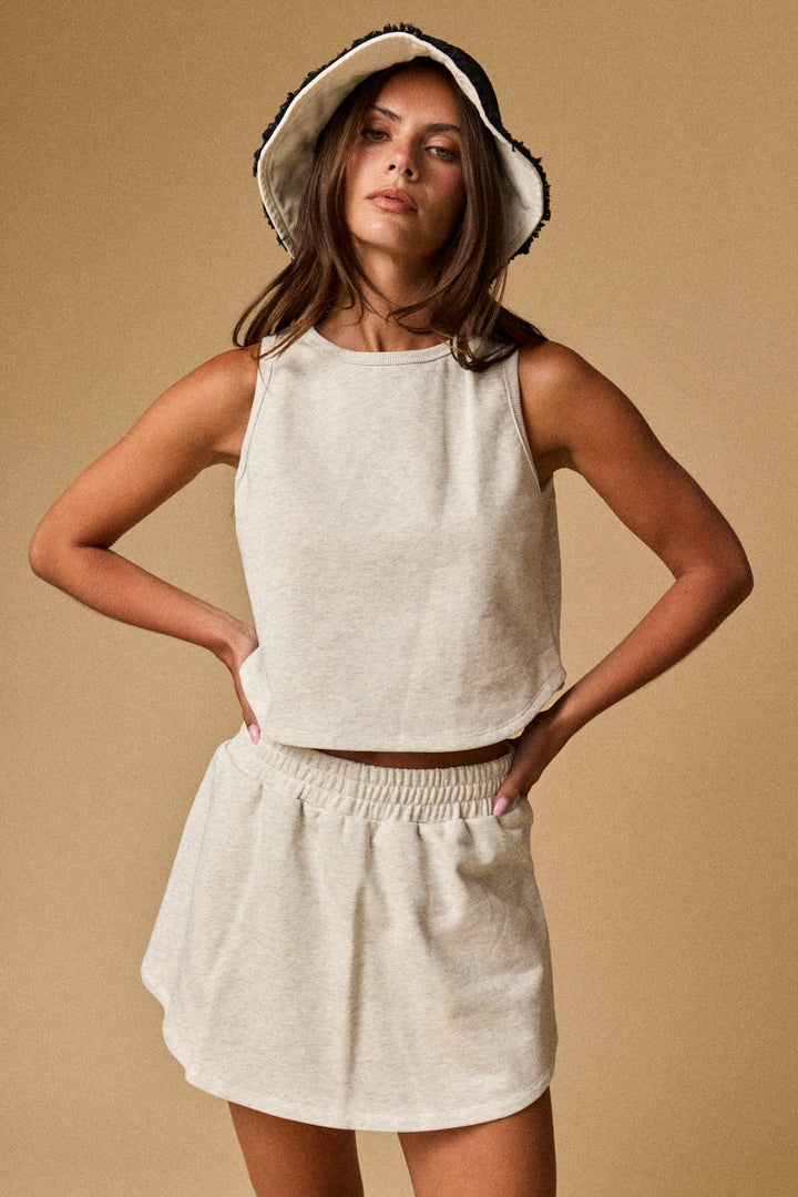 Skort Tank Sweat Set