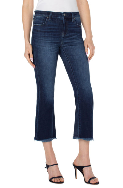 Hannah Crop Flare w/ Fray Hem