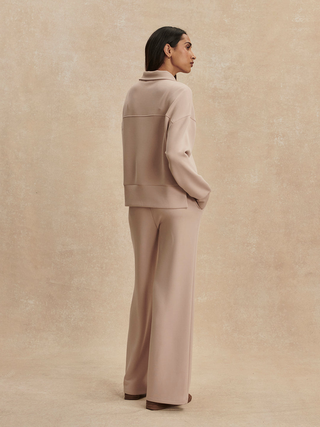the wide leg pant 28 - mushroom