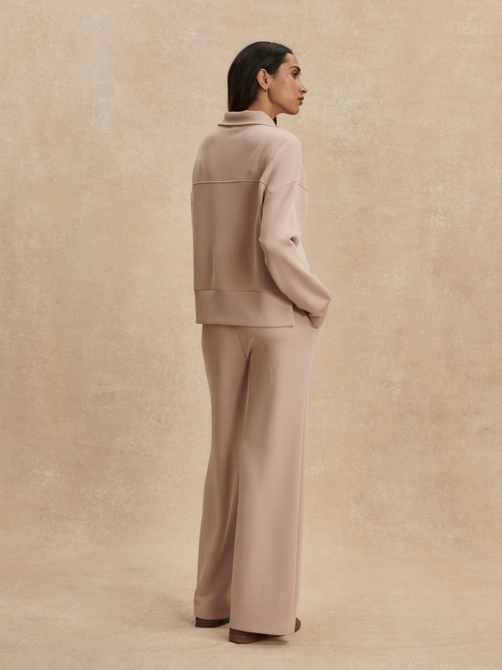 the wide leg pant 28 - mushroom