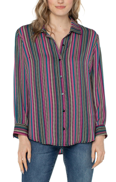 BUTTON UP BLOUSE WOVEN