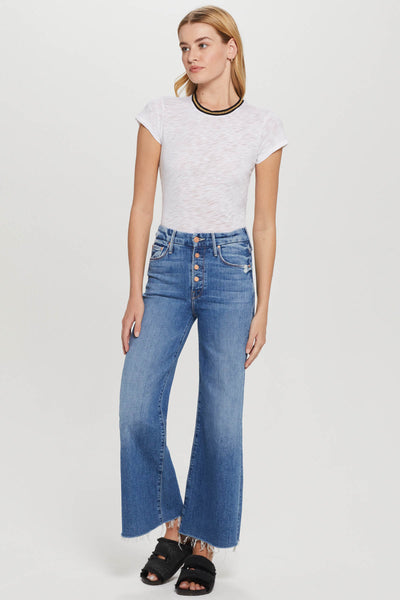 METALLIC TIPPED RINGER TEE
