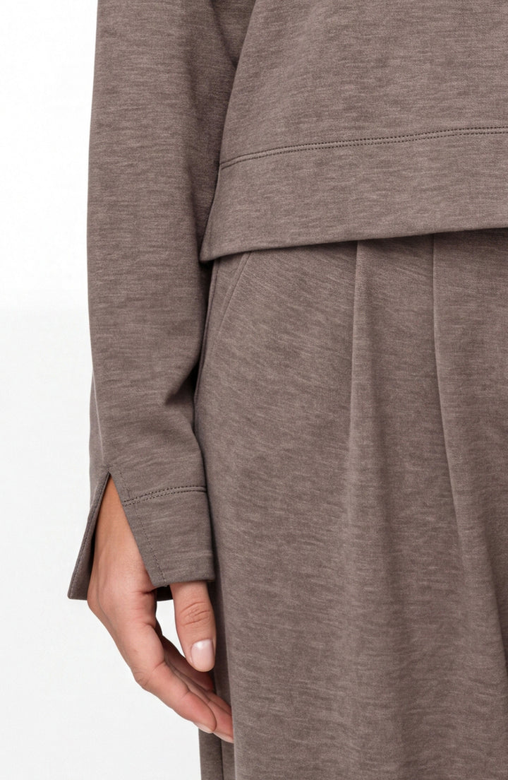 Long Sleeve Boat Neck Top